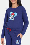 Zivame Girls Disney Knit Cotton Pyjama Set - Bellwether Blue — thumbnail 5